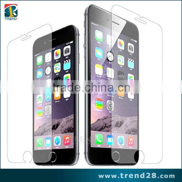 Trends hot cheap price tempered glass screen protector for i6