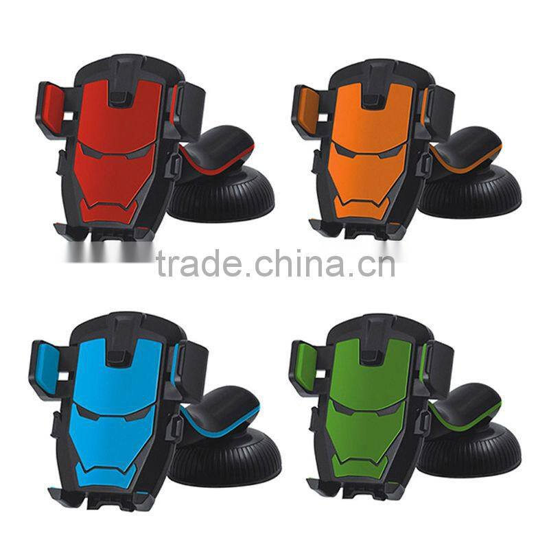 Flexible universal mobile phone car air vent holder