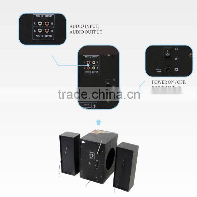 2014 Hoxen new Hoxen 2.1 speaker system with amplifier made in China N-11