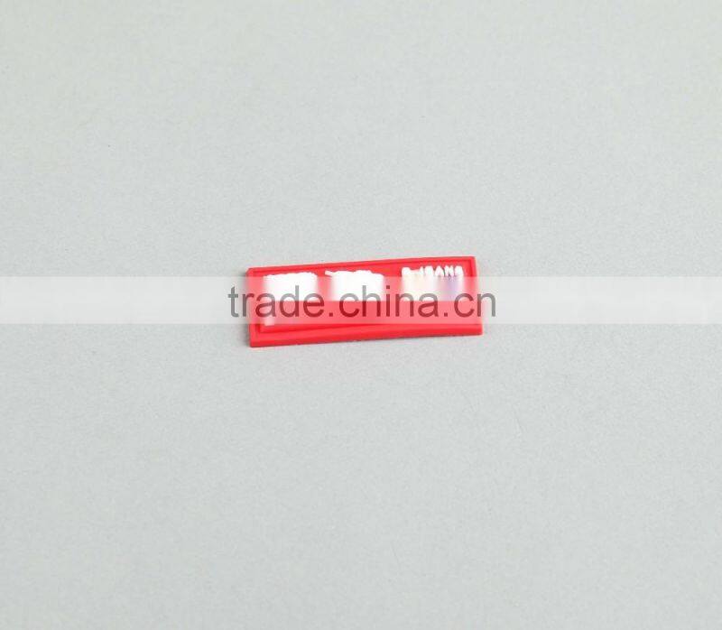 High Quality Customized PVC Rubber Silicone Label Patch For Bag