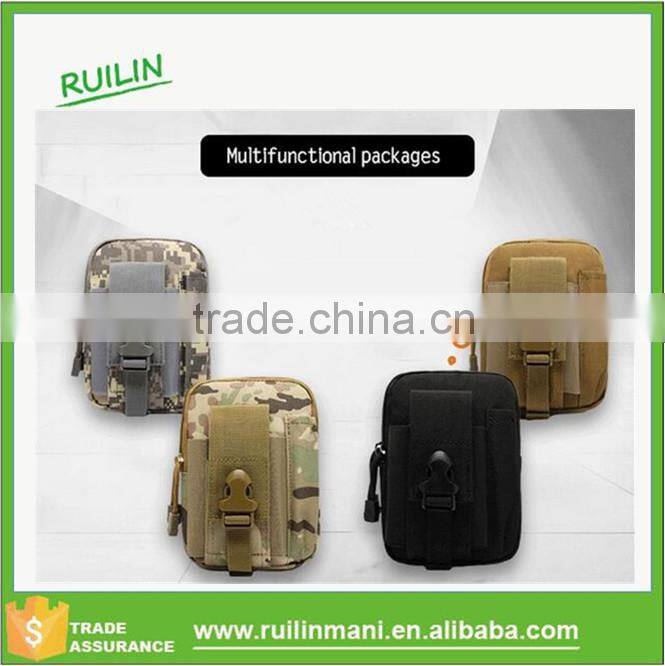 Removable camping 600D Oxford waist bag for men with coin pocket