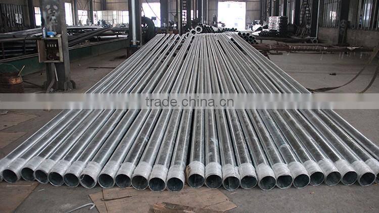 solar garden lighting pole galvanized steel column aluminium 12m street light pole
