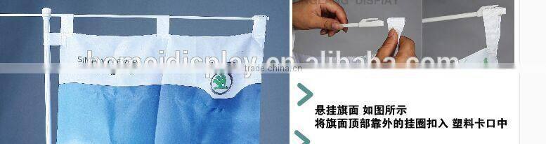 Outdoor flying flag banner stand with water tank base, 3 M flag display stand.