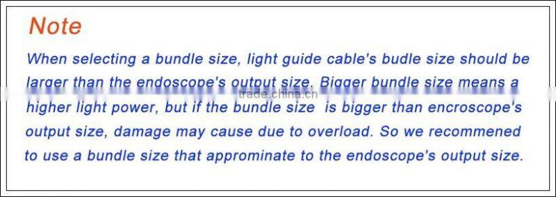 Factory supplier , 2 in 1,medical fiber opitc cable for Storz/Wolf light guide