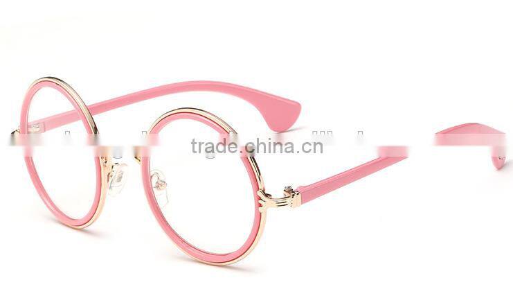 New arrival Colorful lens UV400 round frame metal sunglass