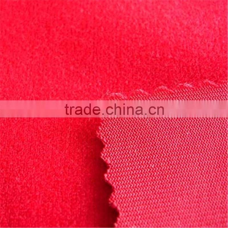 100% polyester warp terry brushed fabric loop velvet