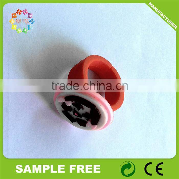2015 Promotional Eco-Friendly Silicone Rubber Soft Finger Ring