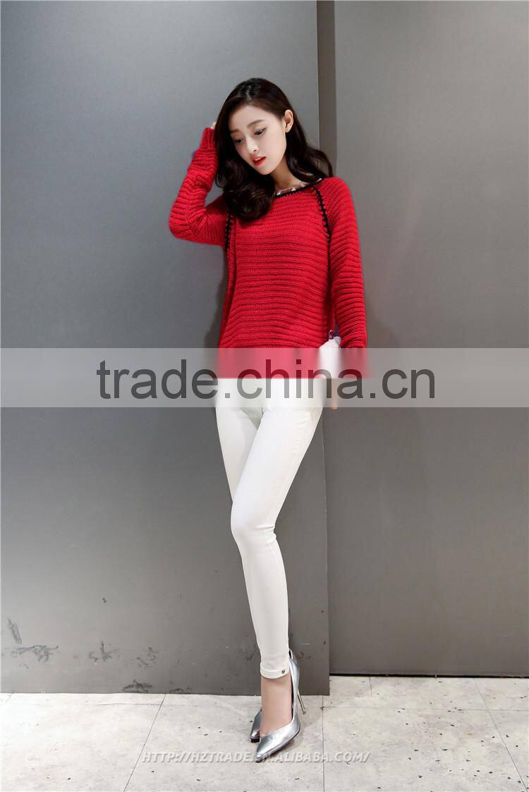 Round Neck New Fashion Sweater Design