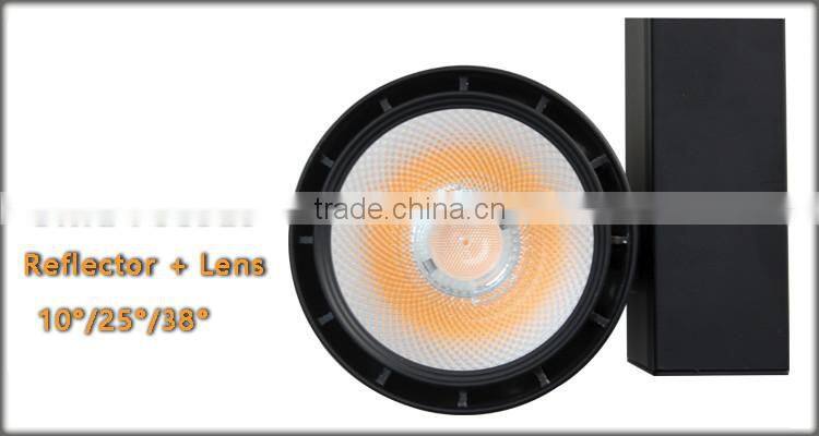 New Arrival 20W Led Rail Track Light Tri-Phase Four Wire Led Track Light With CREE COB