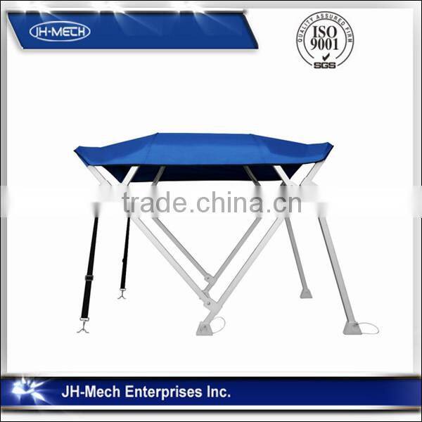 Stainless steel Square tube bimini top with rear support poles