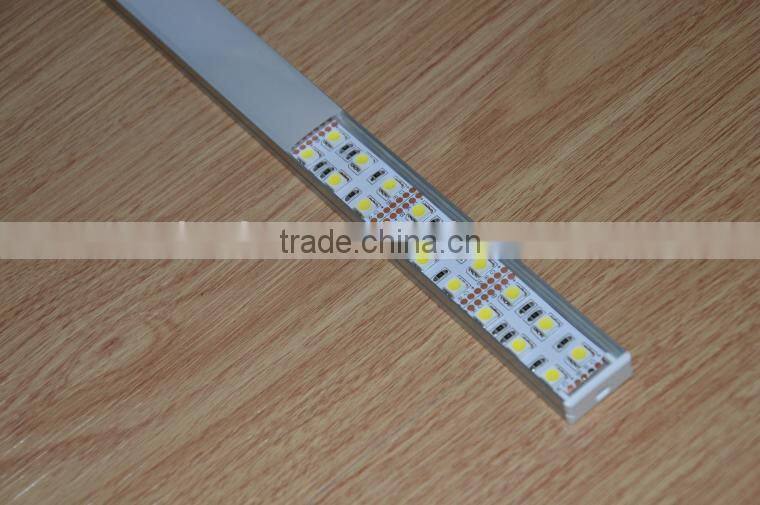 20mm For Double Row Strips Surface Mounted Aluminum Profile TED001P21