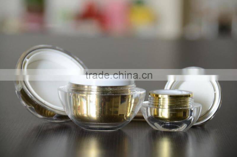 Fashion professional manufacturer acrylic cosmetic jars plastic container