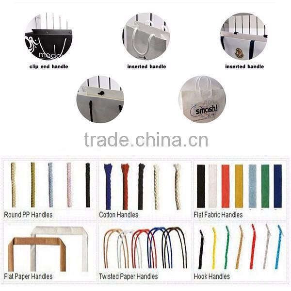 Low cost fashion small brown paper bag China cheap price clothes packaging kraft paper bag with handle