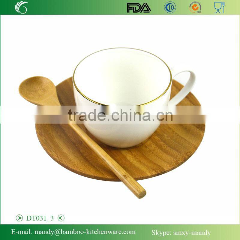 Bamboo Plate and Spoon with stainless steel utensil rack, Stainless steel kitchenwares