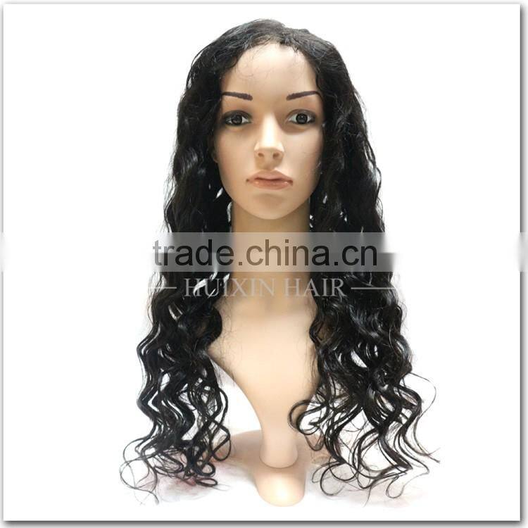 Top 7A grade virgin human hair wig, different hair style full lace human hair wig