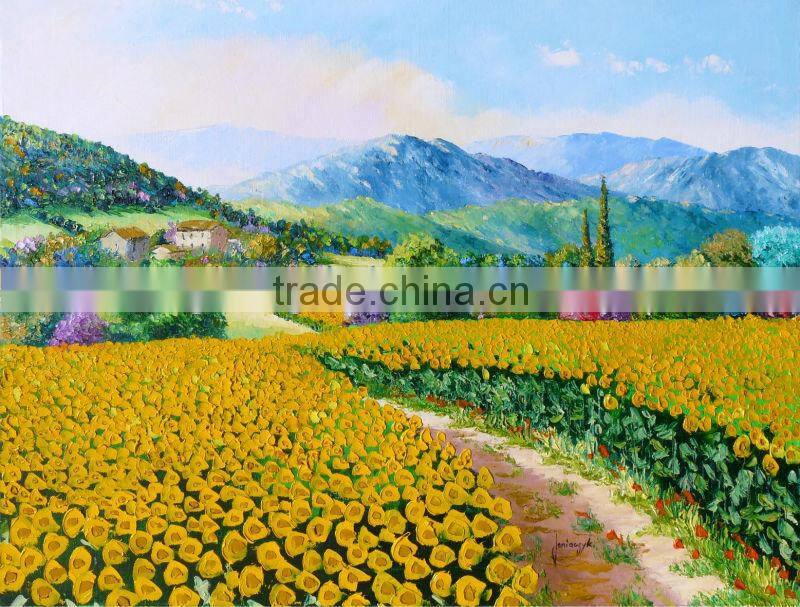 Modern Abstract Flower Decorative Oil Painting,Living room wall art paintings pictures hand-painted Knife Painting