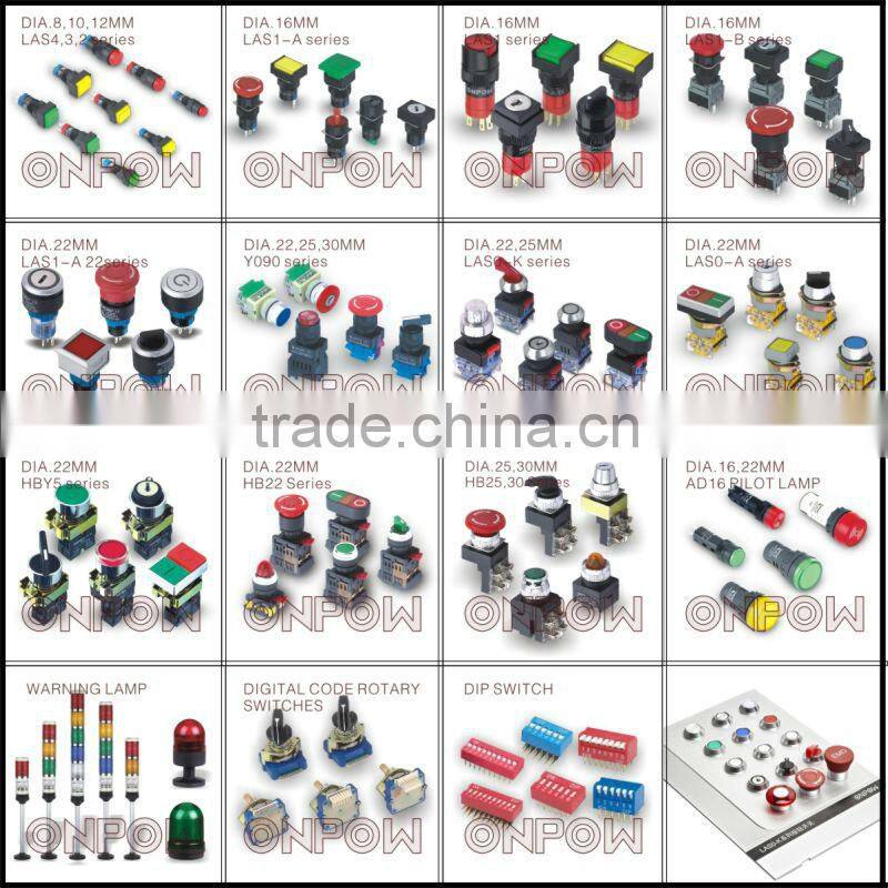 ONPOW Push button switch price(8mm,12mm,16mm,CE,ROHS,REECH,IP65 OR IP67,Anti-vandal)