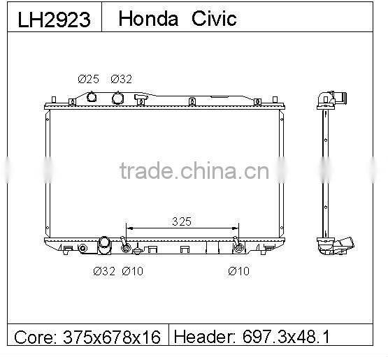 Auto Radiator for Honda CIVIC 1.3/1.8L L4