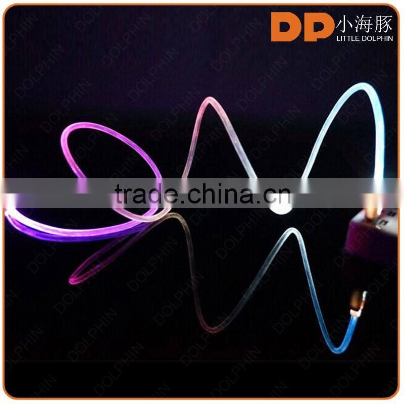 new 2016 multiple color LED light type C charger cable micro usb cable for p9