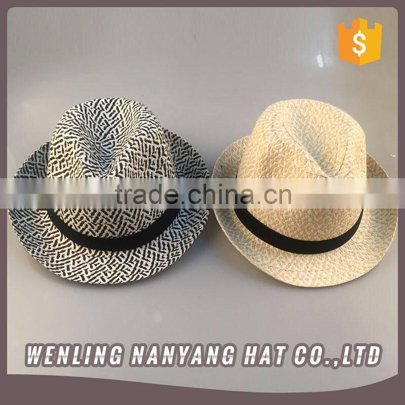 Affordable Custom Vintage Design Man Headwear Jazz Fedora Straw Hats