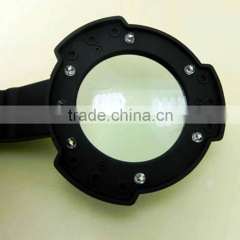 large metal frame10 LED light magnifying glass ,Reading magnifier loupe ,LED magnifying glass Magnifiers for elderly people