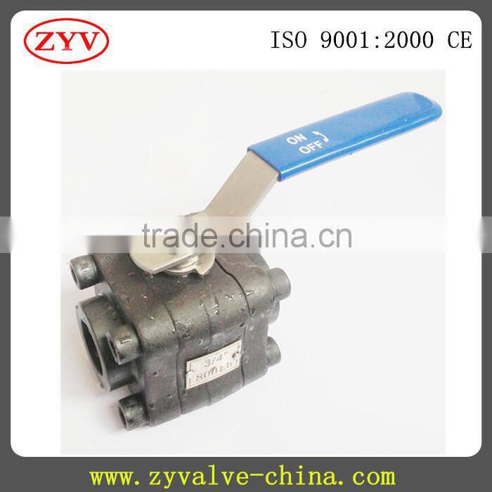 high service free service 316/304 stainless steel 3pc ball valve