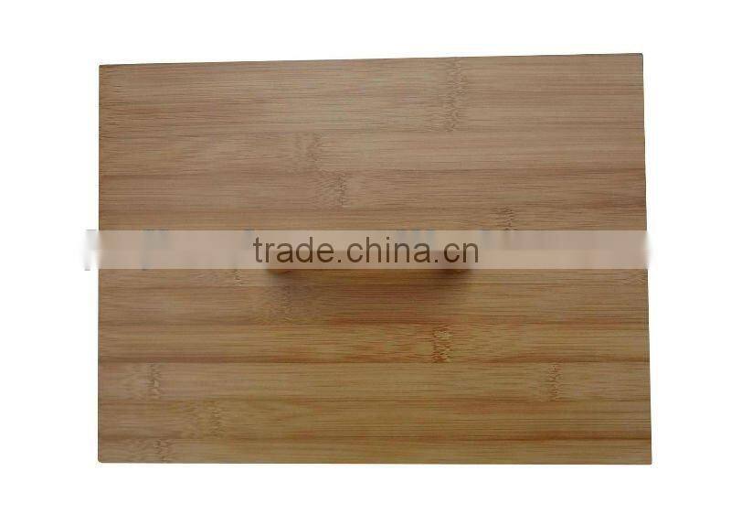 Bamboo rectangular storage box with handle