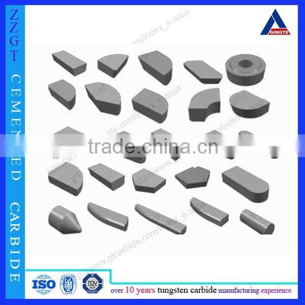 Unstandard tungsten carbide brazed tips for cutting Tools Machine