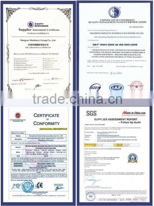 hollow blocks size in india qt40-3a dongyue machinery group