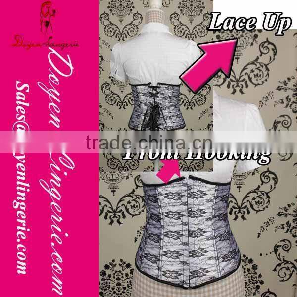 2014 New Arrival Strapless Lower Green Burlesque Corset DH7313