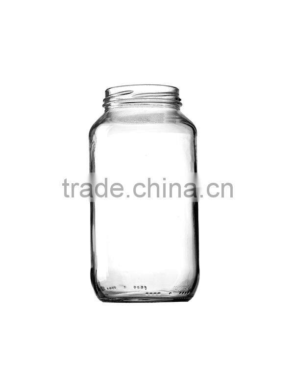 glass honey jar with screw cap