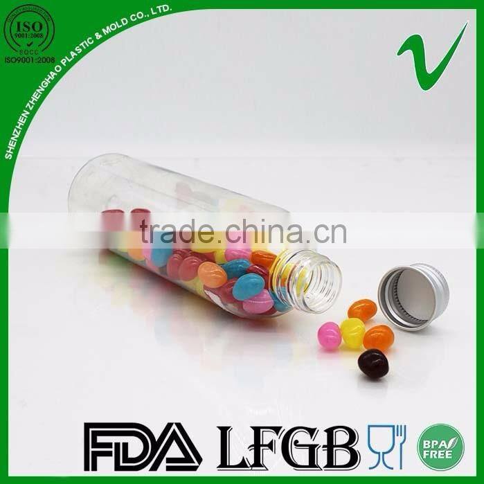 PBA free food grade empty plastic jar transparent PET by shenzhen Manufacturer