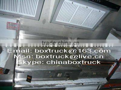 Mobile food kiosk catering trailer