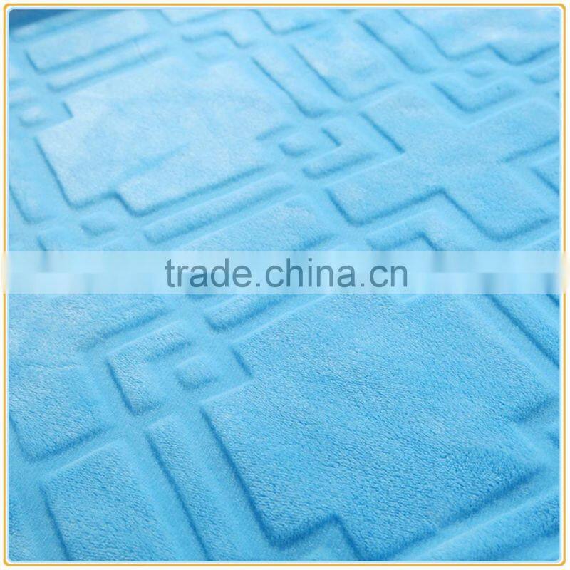 Bedding Extra Soft Flannel Fleece Blanket Lightweight Thickening Throw/Bed Blanket Pure Color Blanket Sky Blue