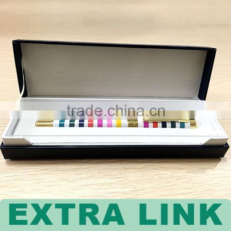 China Manufacturer Custom Fountain Pen Box With PVC Cover Lid