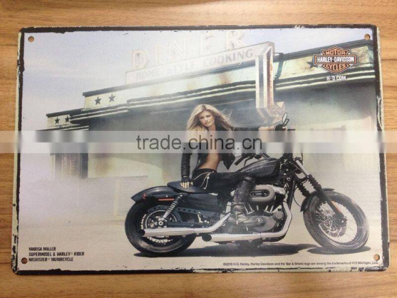 souvenir retro metal tin sign