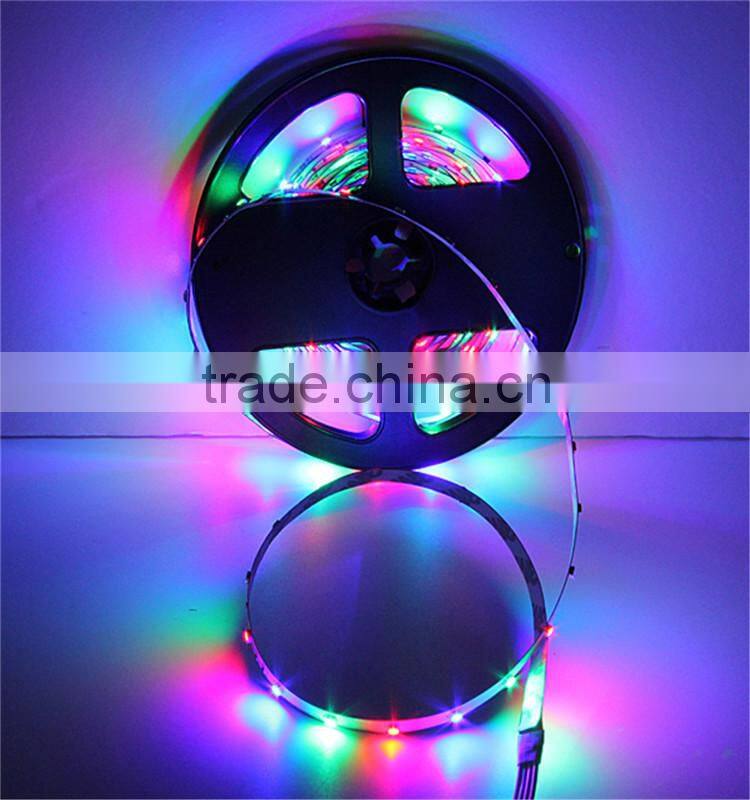 3528 RGB waterproof rainbow led strip kit 5m led strip+ 24 key digital rgb led strip controller + 12v 2A power adapter