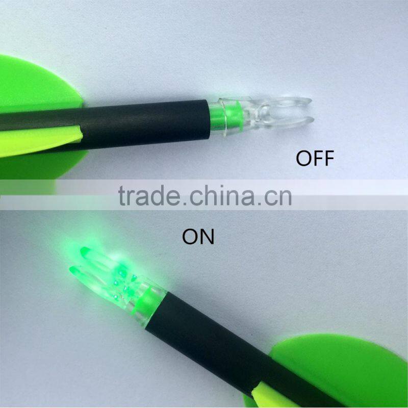 lighted nock different color for carbon arrow bow hunting