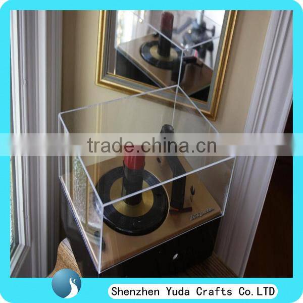 Turntable acrylic dust covers box, acrylic machine covers handmade