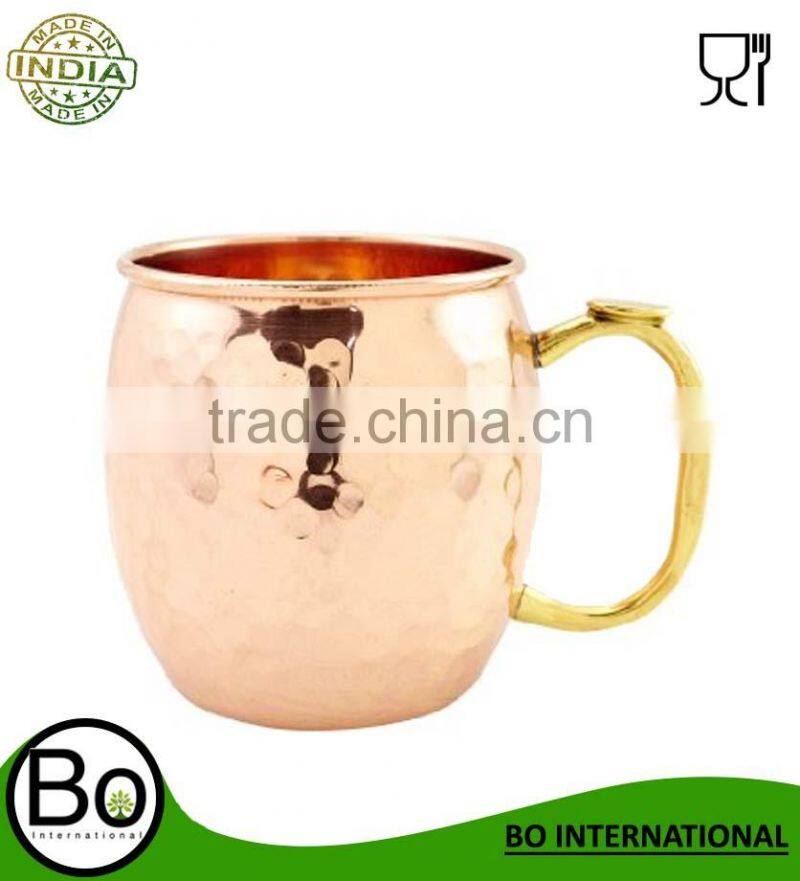 Copper Moscow Mule Drinking Mug with Thump Handle