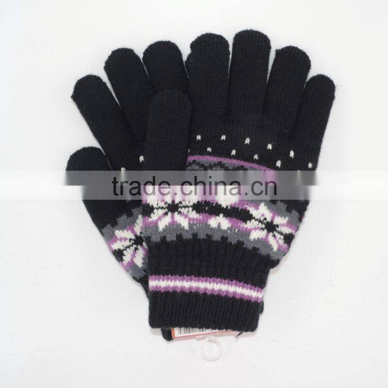 brushed warm knit gloves (in stock)