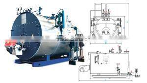 high quality automatic WNS oil burning steam boiler