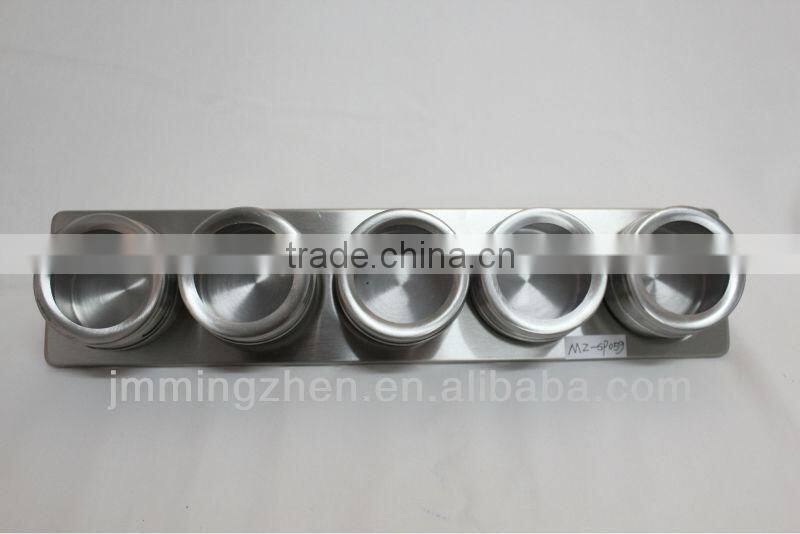 stainless steel with stand magnet spice set
