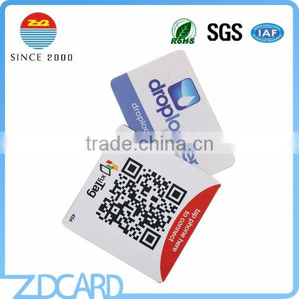 Paper Adhesive 13.56MHZ passive Phone nfc rfid tag