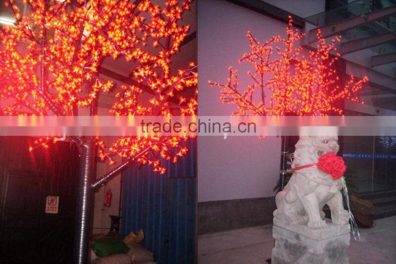 outdoor metal christmas trees with colorfull leds