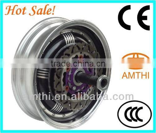 brushless scooter hub motor, single-shaft DC hub motor, electric motorcycle motor, 48V 5000W single shaft scooter hub motor,