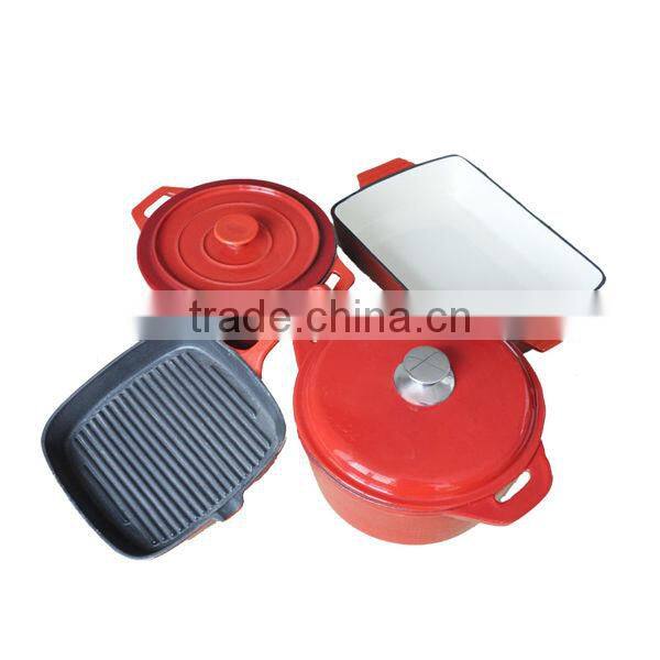 Colorful Cast Iron Cookware Sets