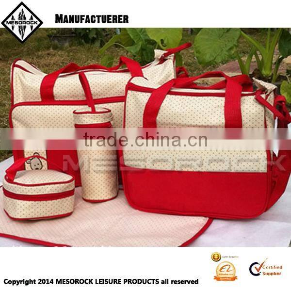 Custom 5pcs multifunctional set baby diaper xmummy handbag multifunctional set