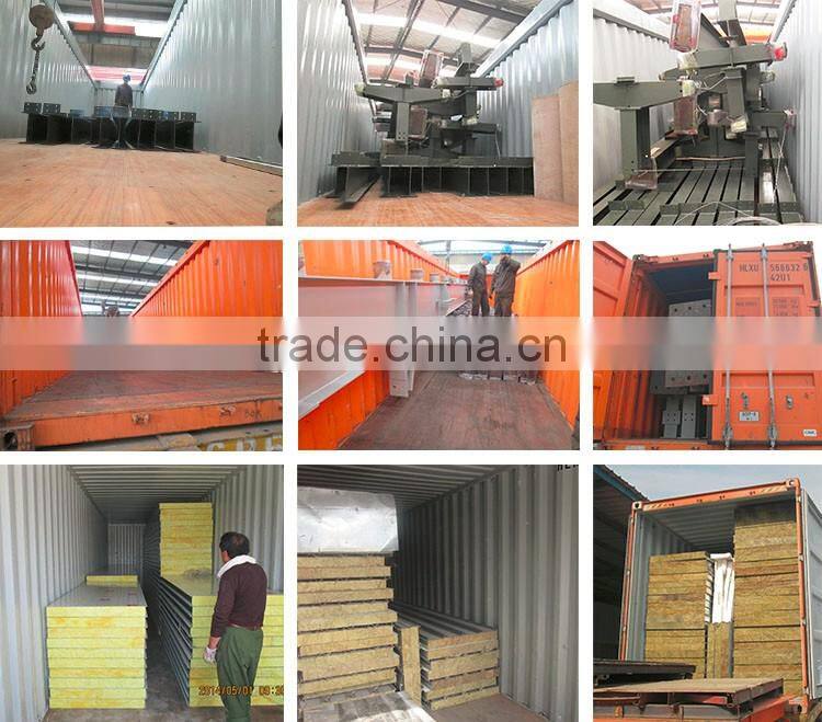 Large span light structural steel exhibition for 4S car shop