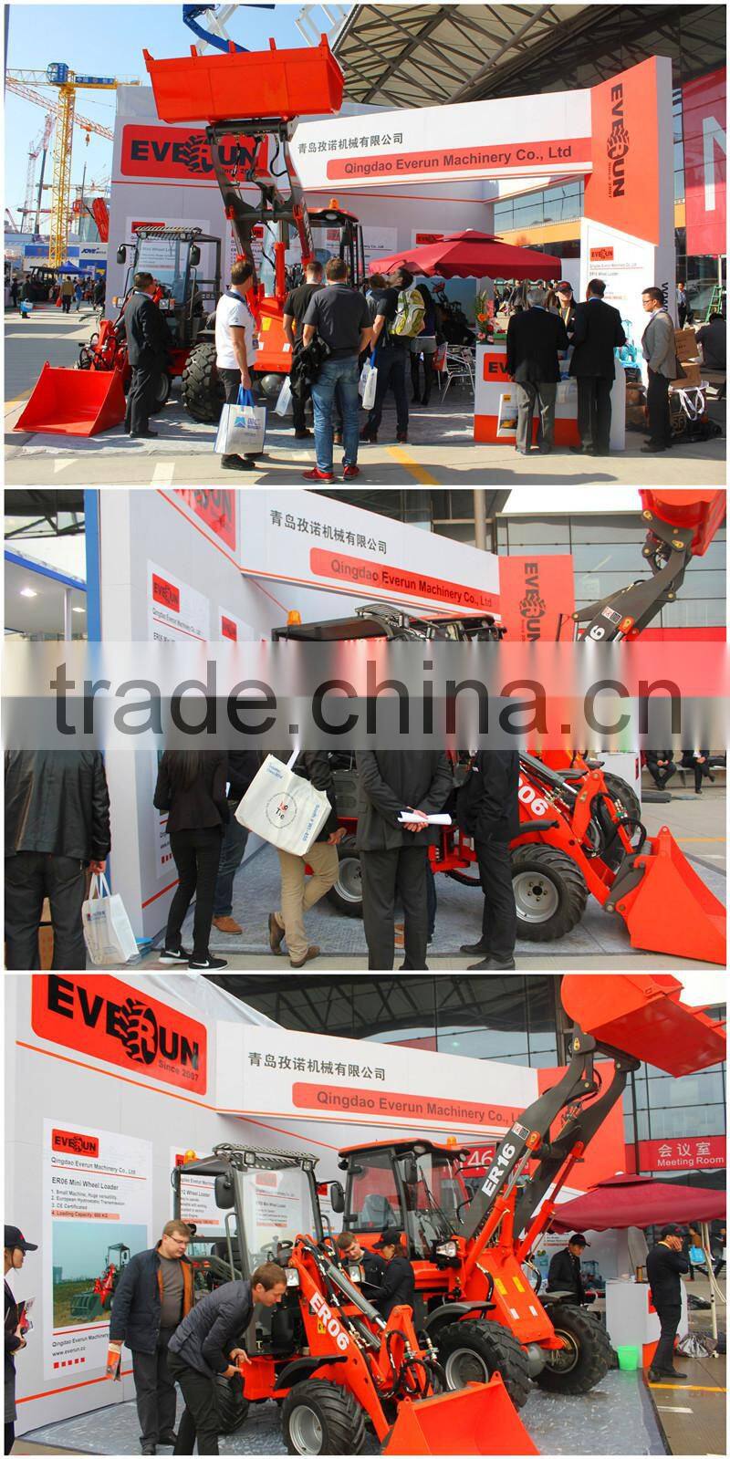 EVERUN 2.0ton Loading Machine ER20 CE Farm Tools Front Wheel Loader with Spare Parts for Sale Germany